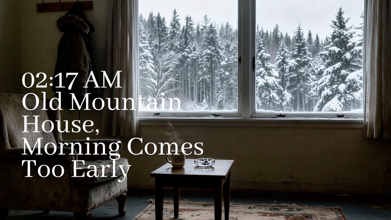 Old Mountain House, Early Daylight Outside | Melancholic Piano & Violin Ambience — 02:17 AM