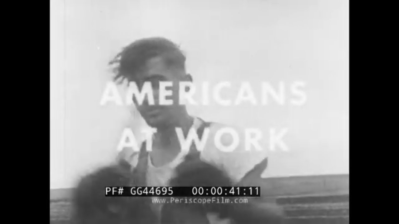 «Американцы на работе. Буксирное судно». Фильм 1959 года, снятый профсоюзом АФТ-КПП. Баржи на рек...