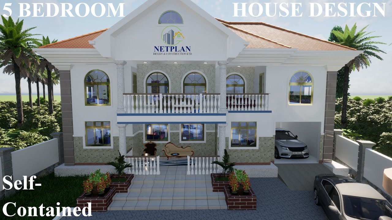 House Design | Simple House | 2 Storey  15m x 16m | 5 Bedrooms Self-Contained