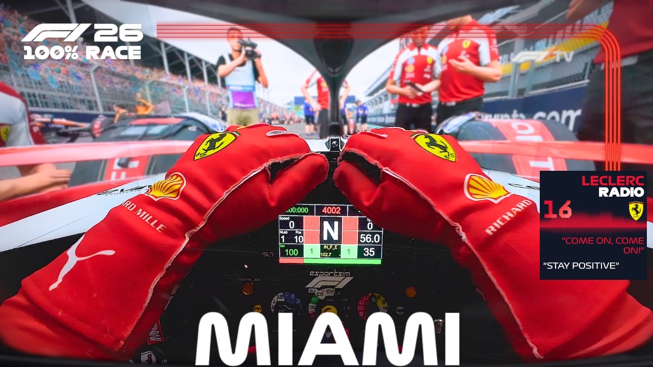 ULTRA REALISTIC F1 2026 - Charles Leclerc Ferrari Miami GP 100% Race