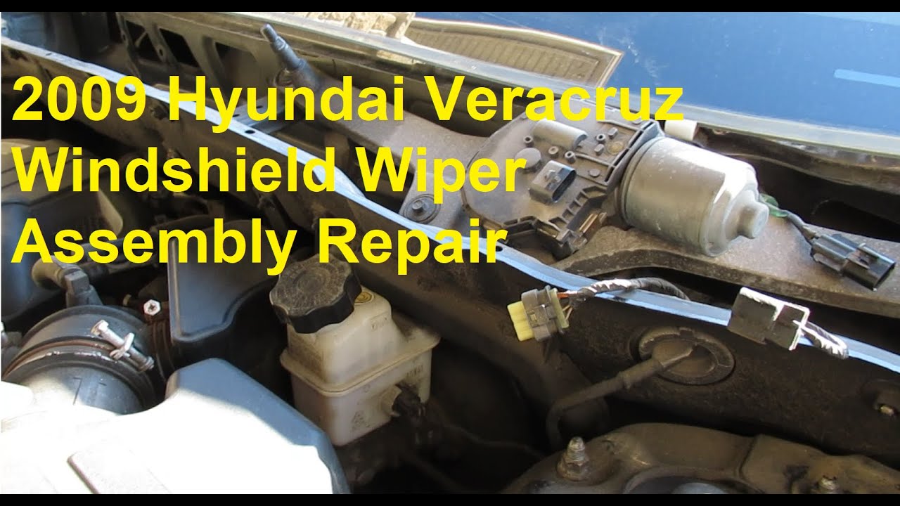 2009 Hyundai Veracruz Windshield Wiper Motor Removal and Repair