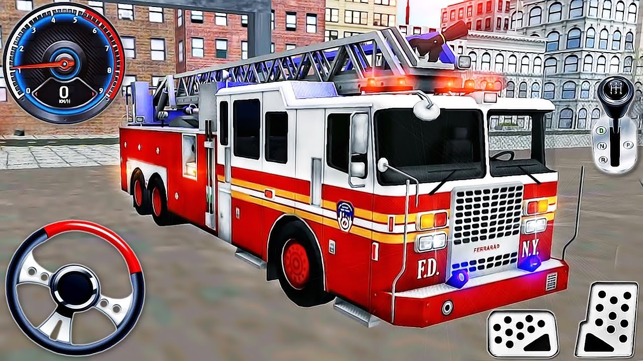 Jogo de Carros e Caminhões de Bombeiro em Ação!