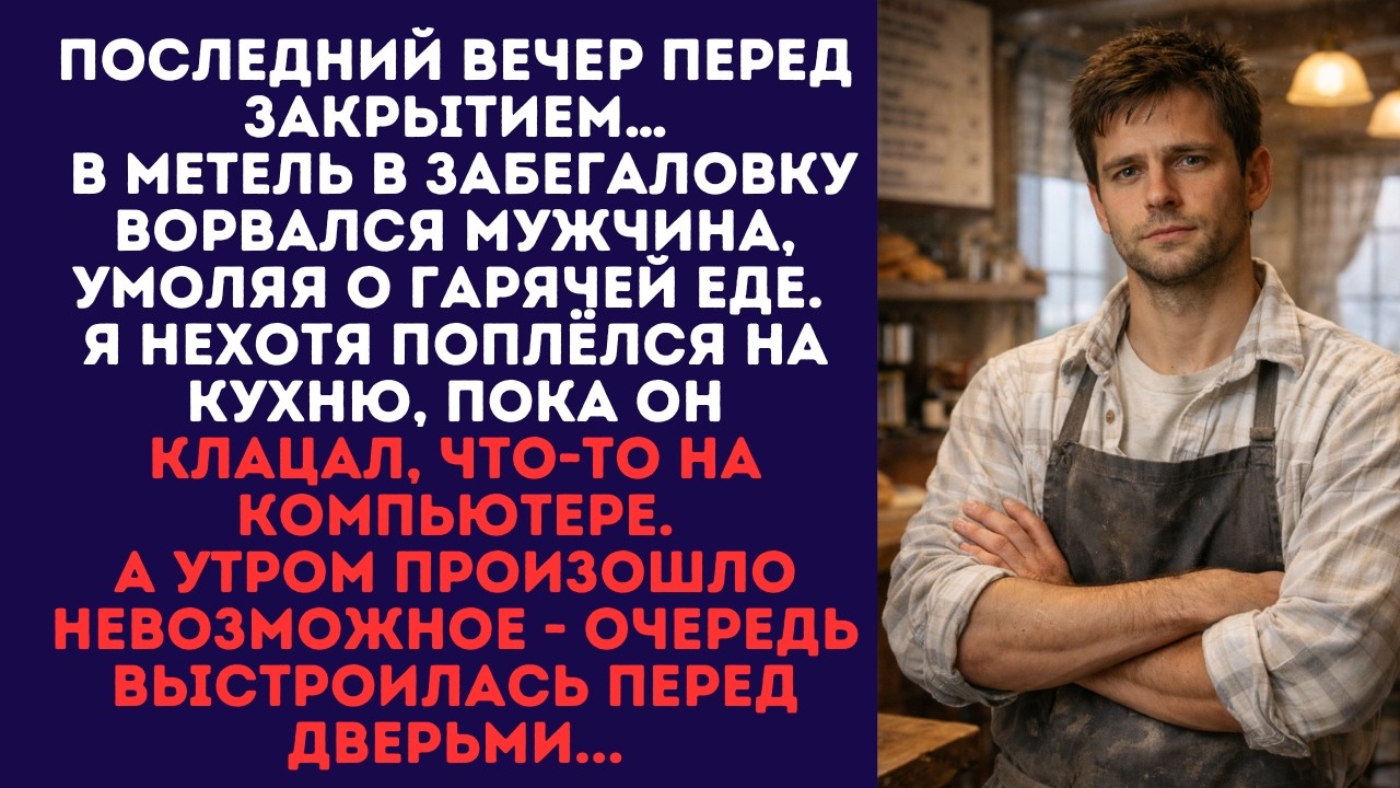 Я собирался закрыть убыточную забегаловку.Но в метель зашёл незнакомец — произошло немыслимое...