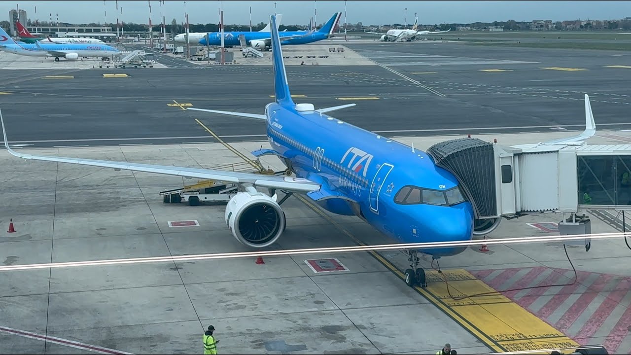 4K Full Flight ~ ITA Airways a321Neo ~ Rome Italy FCO - Cairo Egypt CAI