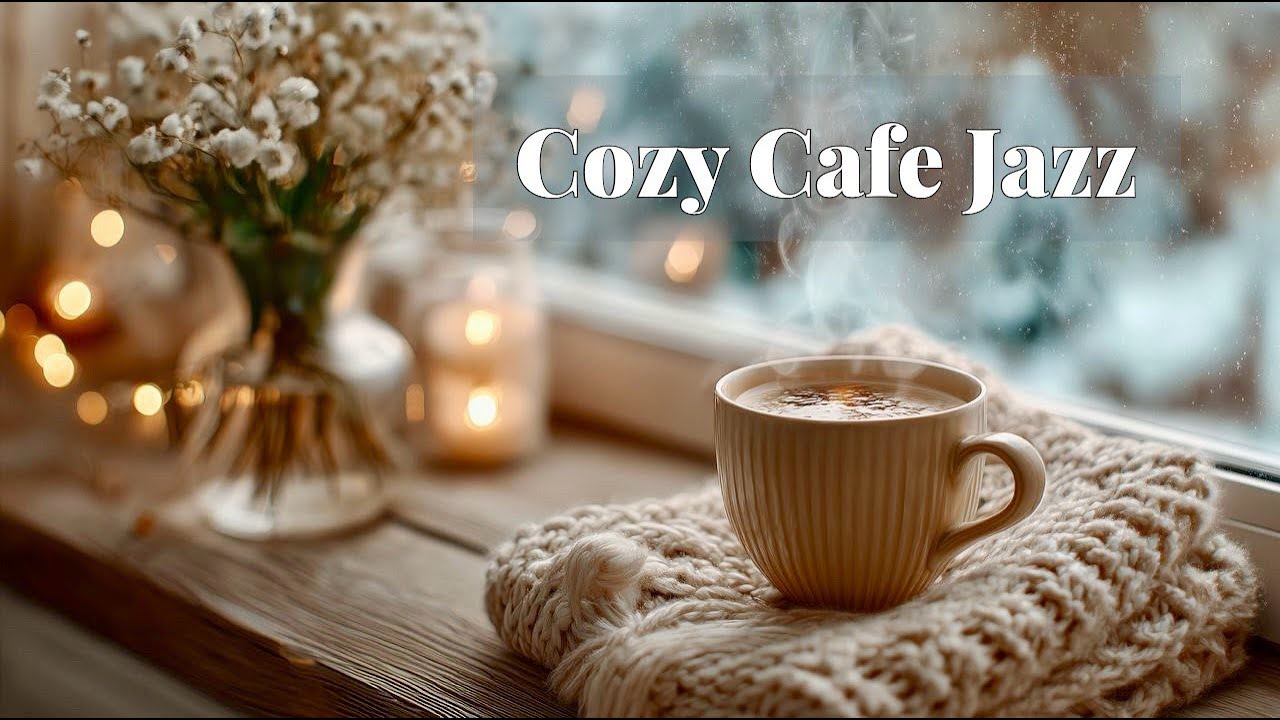 Cozy Winter Café | Candlelight & Relaxing Jazz