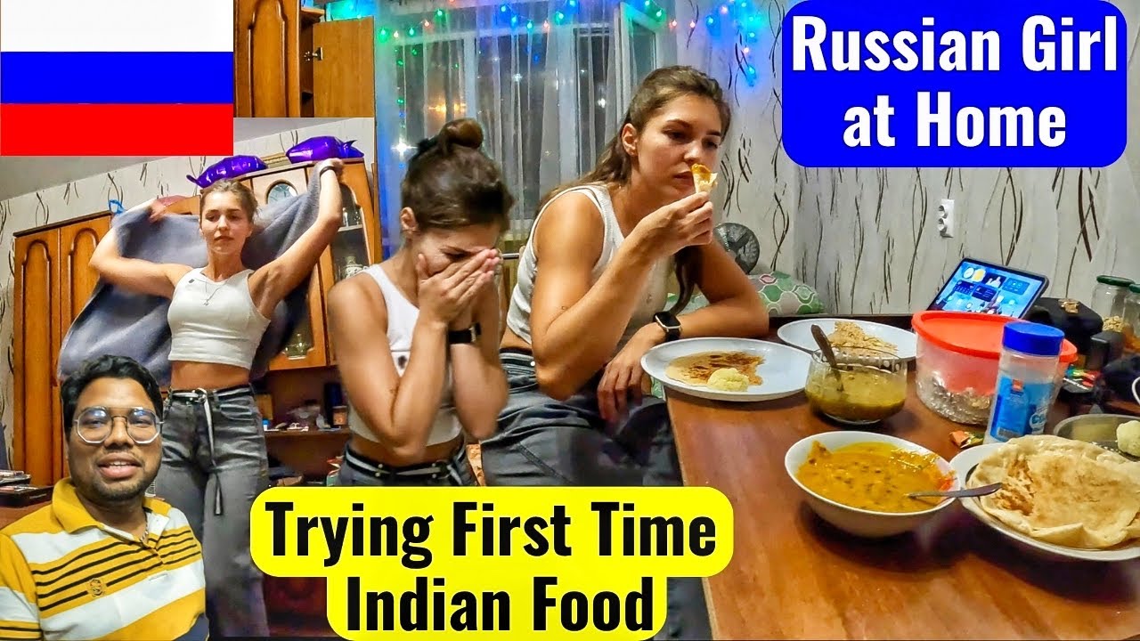 Русская девушка дома 🇷🇺 | Впервые пробуем индийскую еду | Танцы 😂