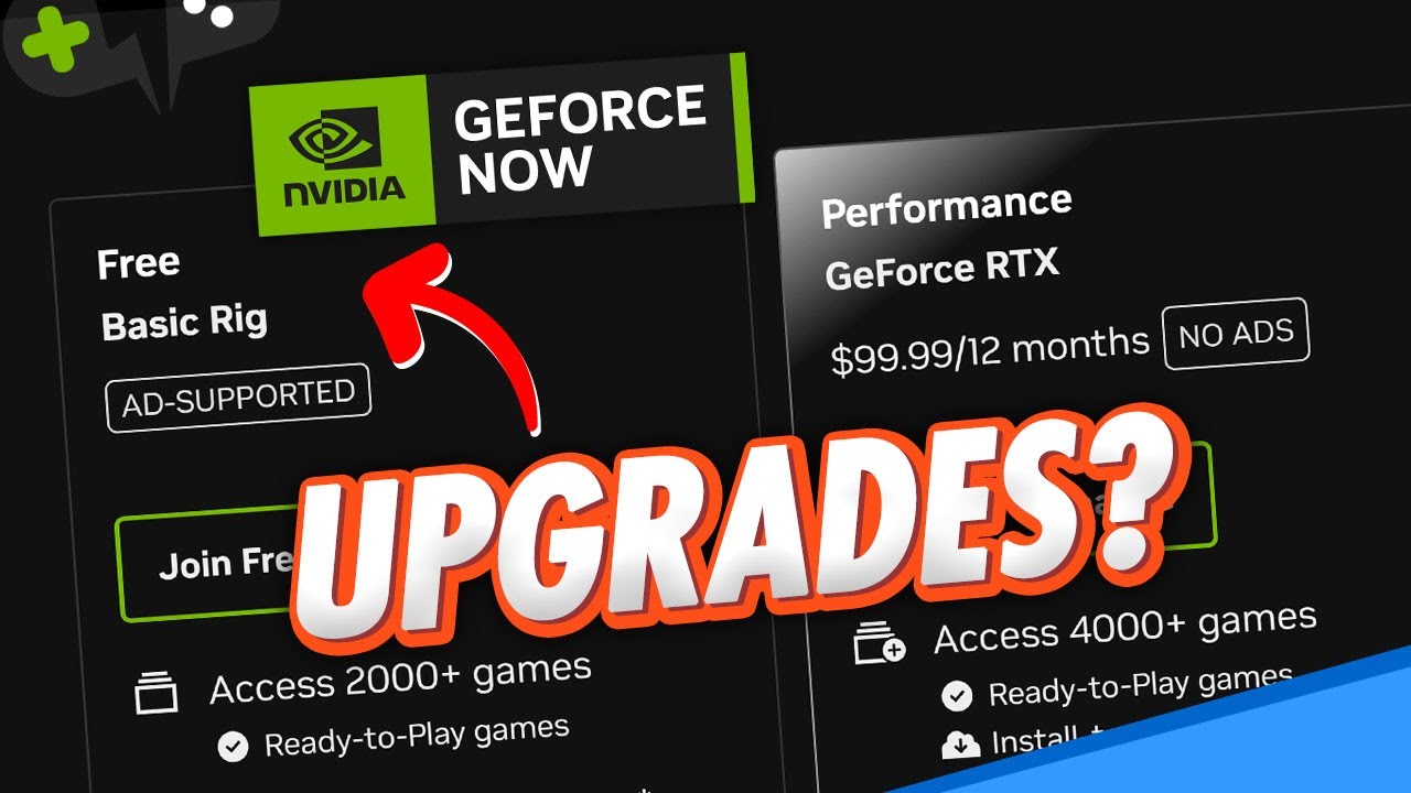 Will GeForce Now FREE & PERFORMANCE Tiers get UPGRADES?