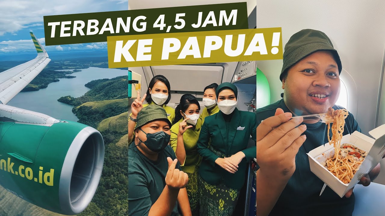 SERU! Citilink QG 252 Surabaya - Jayapura | Tips Flight Domestik 4,5 Jam (Feat. Lutfi Afandi & Yoga)