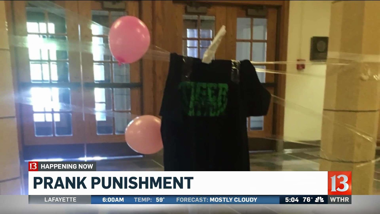 Punishment for senior prank