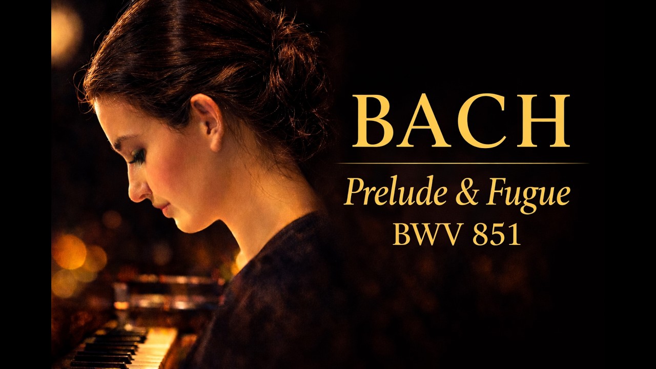 J.S. Bach - Prelude & Fugue No. 6 in D Minor, BWV 851, The WTC I; Marta Czech