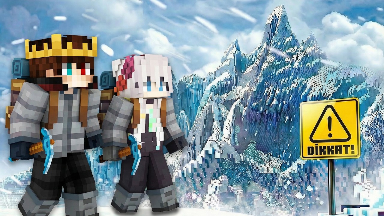 Everest Dağına Çıkmaya Çalıştık ❄️ - Minecraft