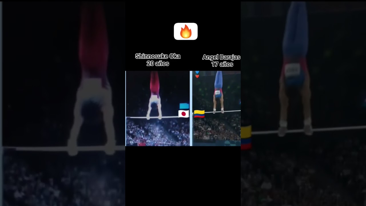 &iexcl;Comparen las impresionantes actuaciones de Jap&oacute;n y Colombia en gimnasia art&iacute;stica en Par&iacute;s! 🇯🇵🇨🇴