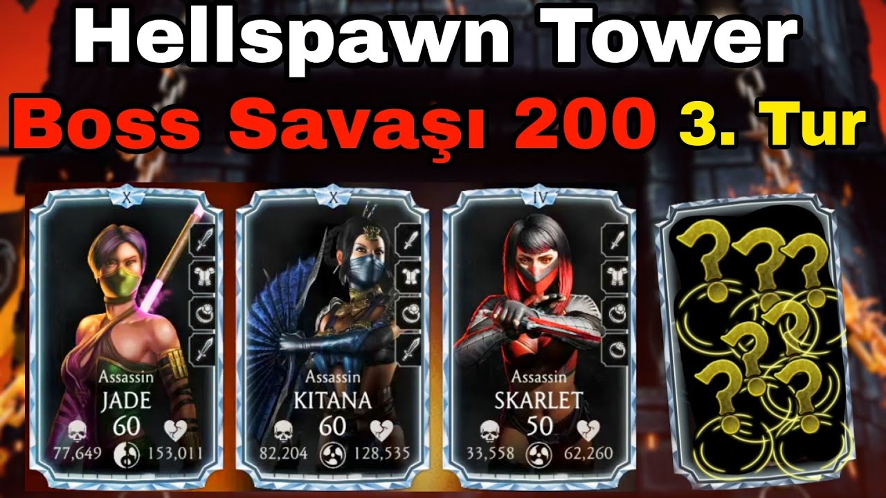 Assasin Takımıyla Hellspawn Tower Boss Savaşı 200 | Mk Mobile