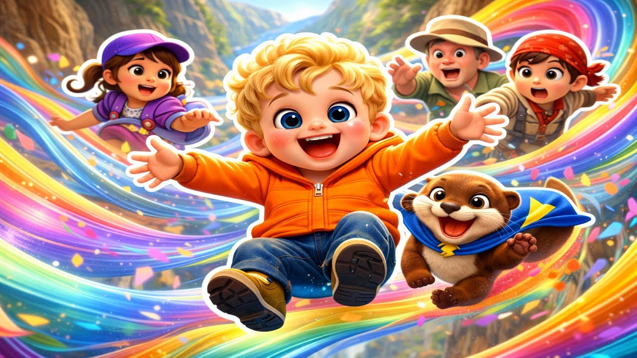 The Wind Canyon Slide – A Colorful Air Adventure With Telo & Milo 🌬️🌈