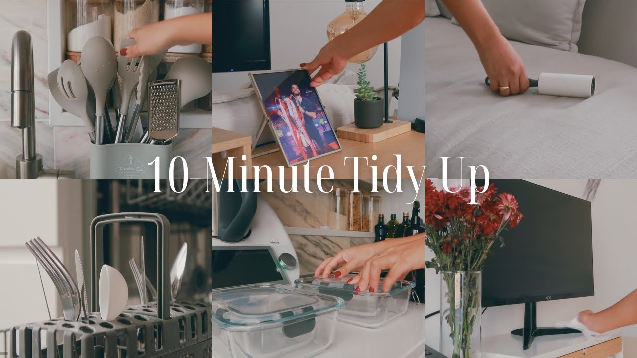 QUICK CLEAN WITH ME 🕒 How I Stay Organized When I’m Short on Time | 10-Min Busy Day Cleaning Routine