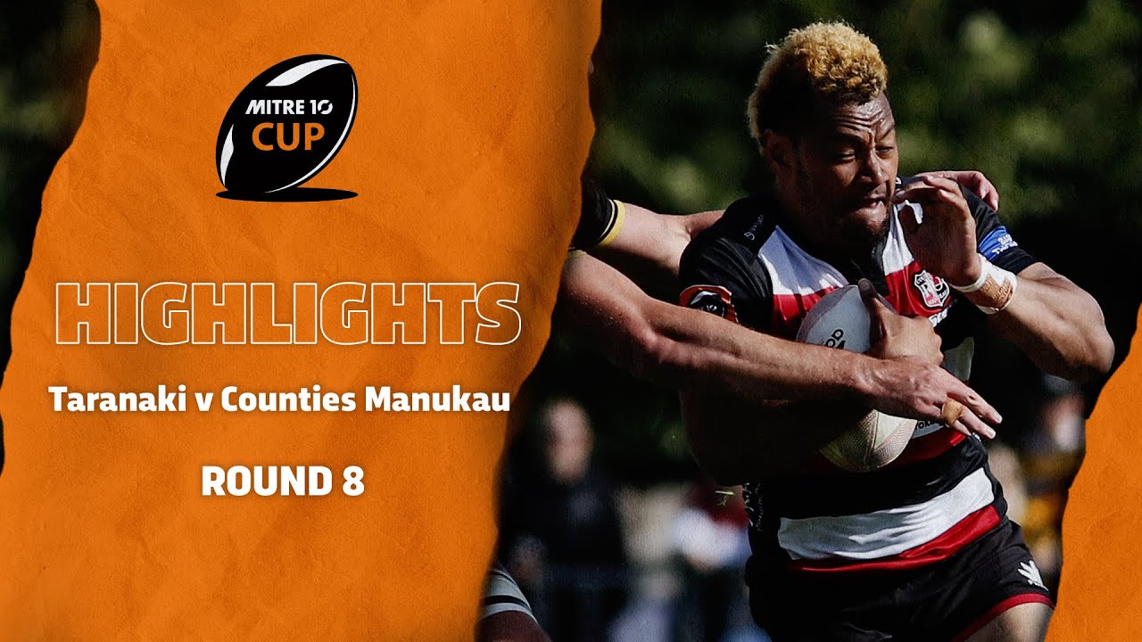 RD 8 HIGHLIGHTS | Taranaki v Counties Manukau (Mitre 10 Cup 2020)