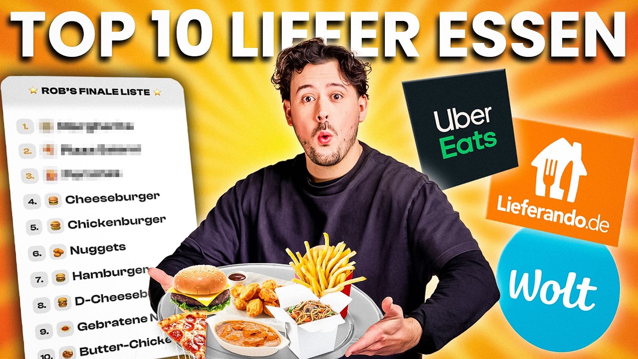 Wir ERRATEN TOP 10 Lieferdienst GERICHTE ⭐️ (Interaktiv)