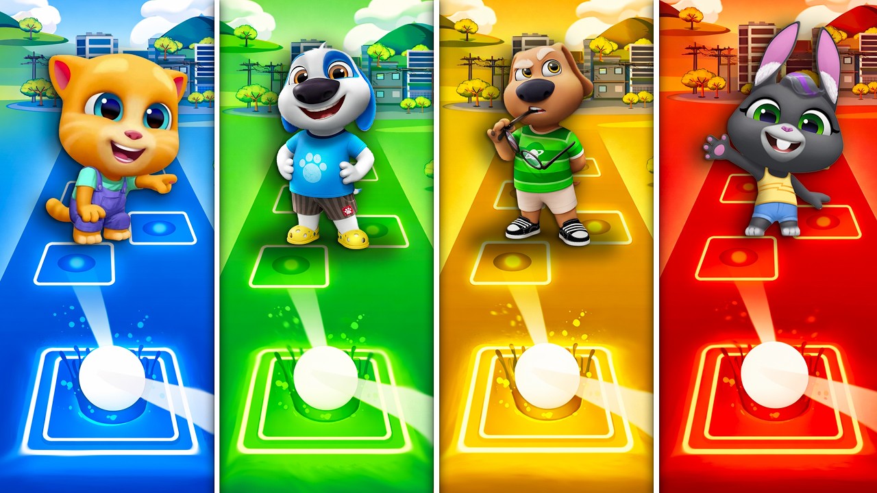 Talking Tom & Friends 🎶 Tiles Hop EDM Rush