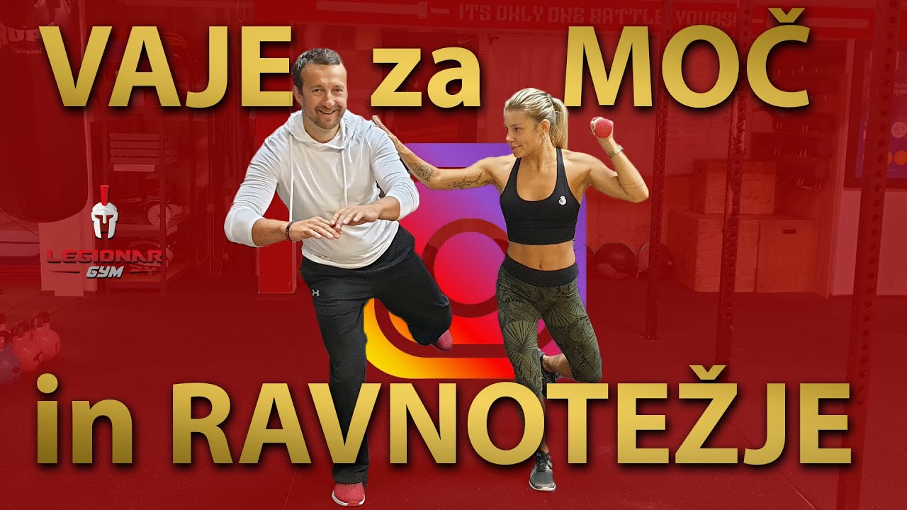 Vaje za moč in ravnotežje z ročko.