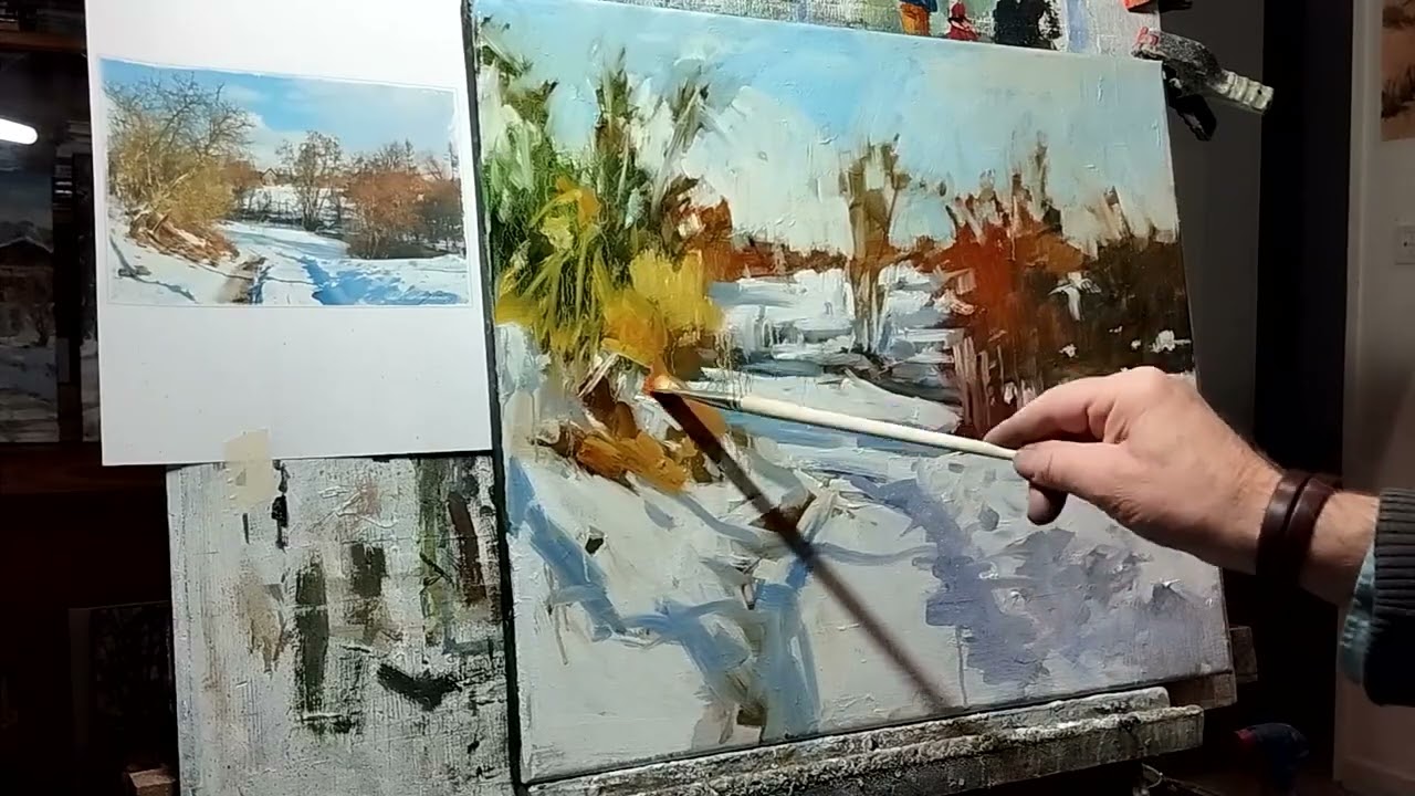 Christian Arnould /démo Oil painting  (speed  x 3)