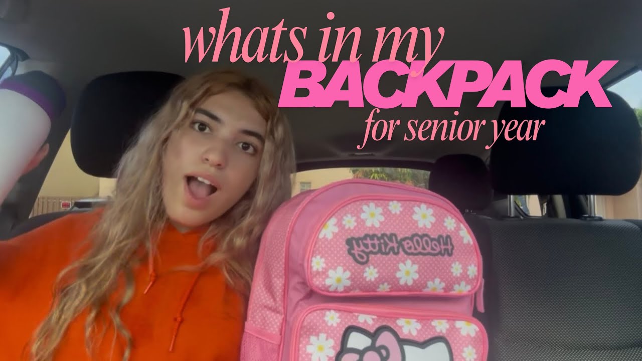 whats in my backpack for senior year // school supply haul 2025