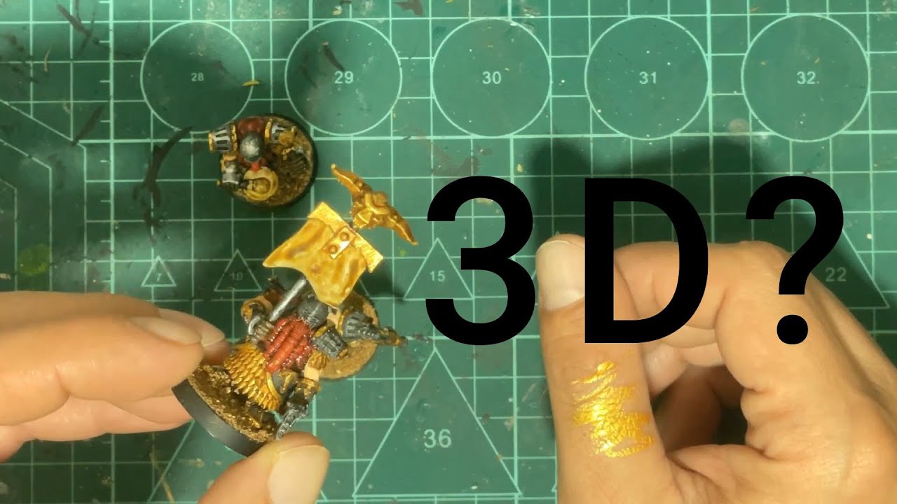 Pintando Enanos impresos en 3D.