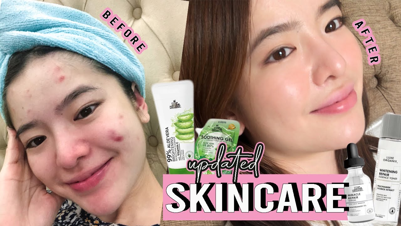 UPDATED KOREAN SKINCARE ROUTINE ft. LUXEORGANIX + GRWM⎜TIN AGUILAR