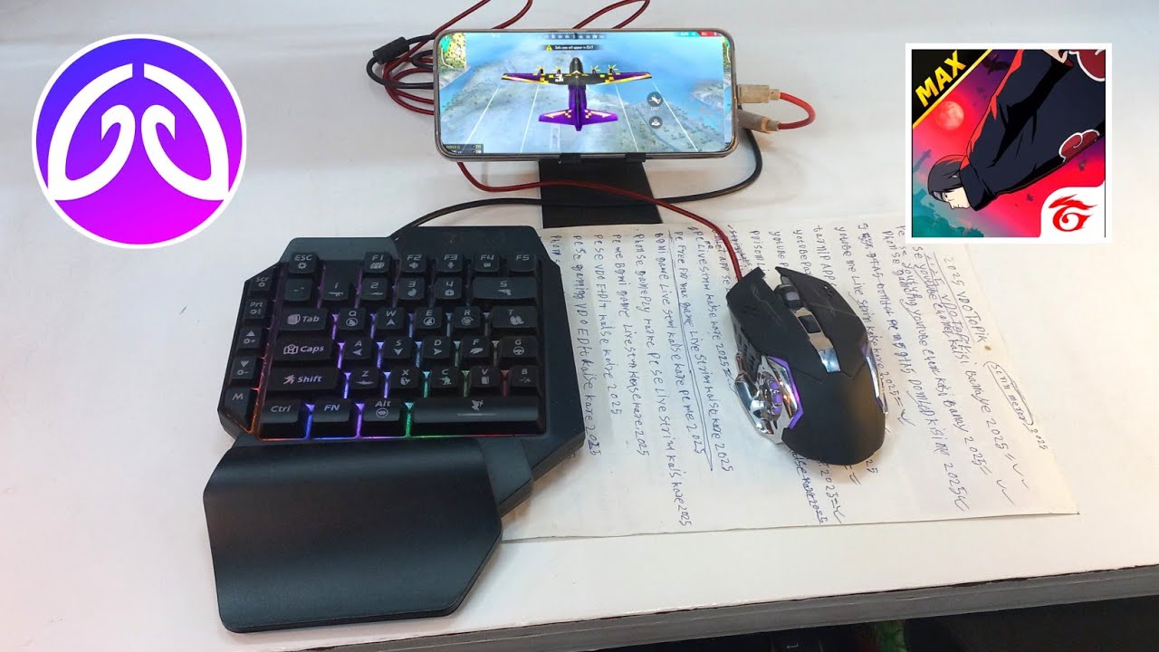 GeekGamer App Se Free Fire Max Kaise Khele Pro Setting | One Hand Keyboard Mouse SetUp