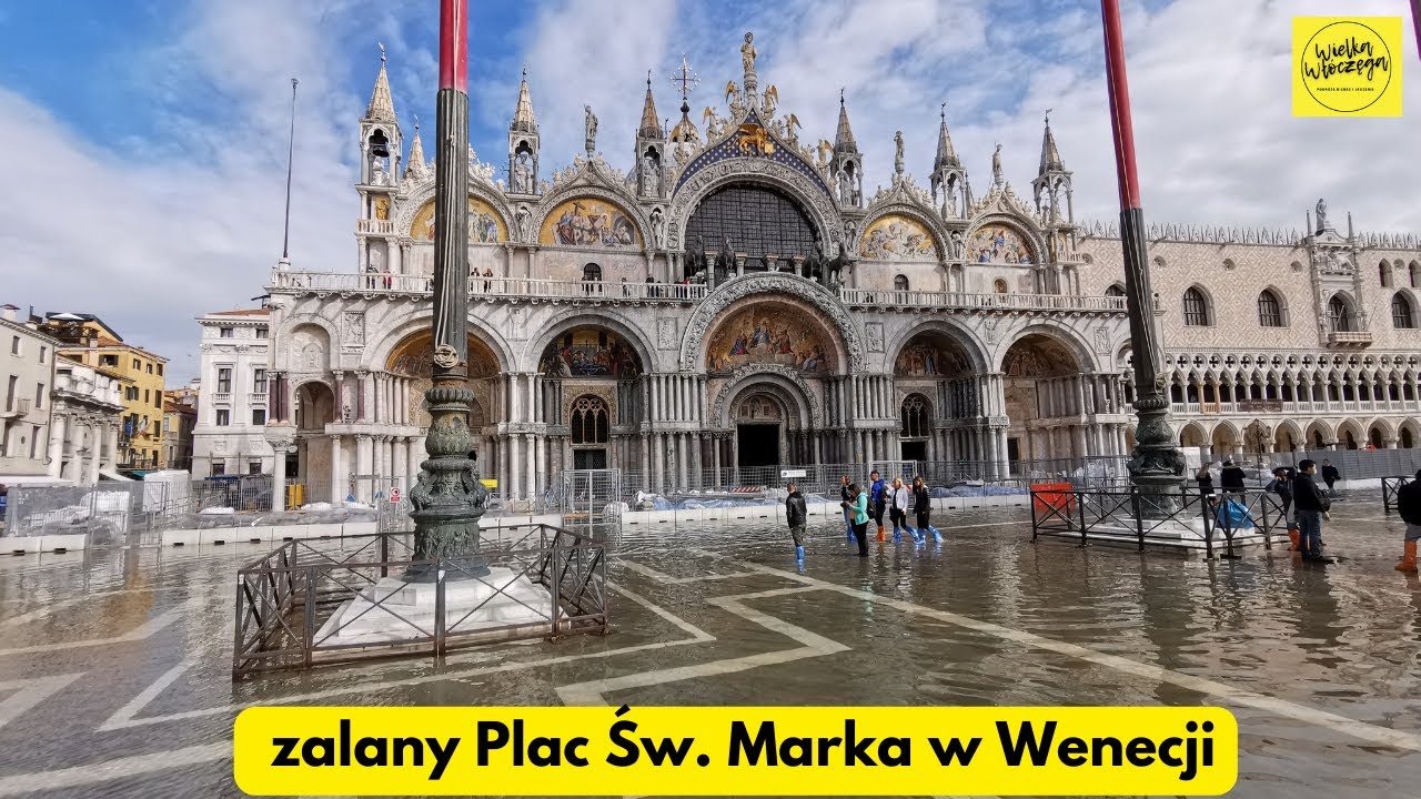 Zalany Plac Św. Marka w Wenecji