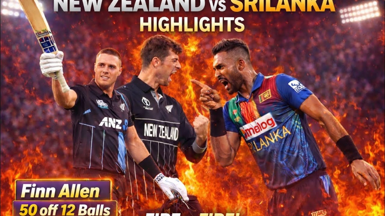 🛑New Zealand Vs Srilanka | Match Highlights| T20 Match Highlights| Men’s T20 World Cup 2026| NZ SL