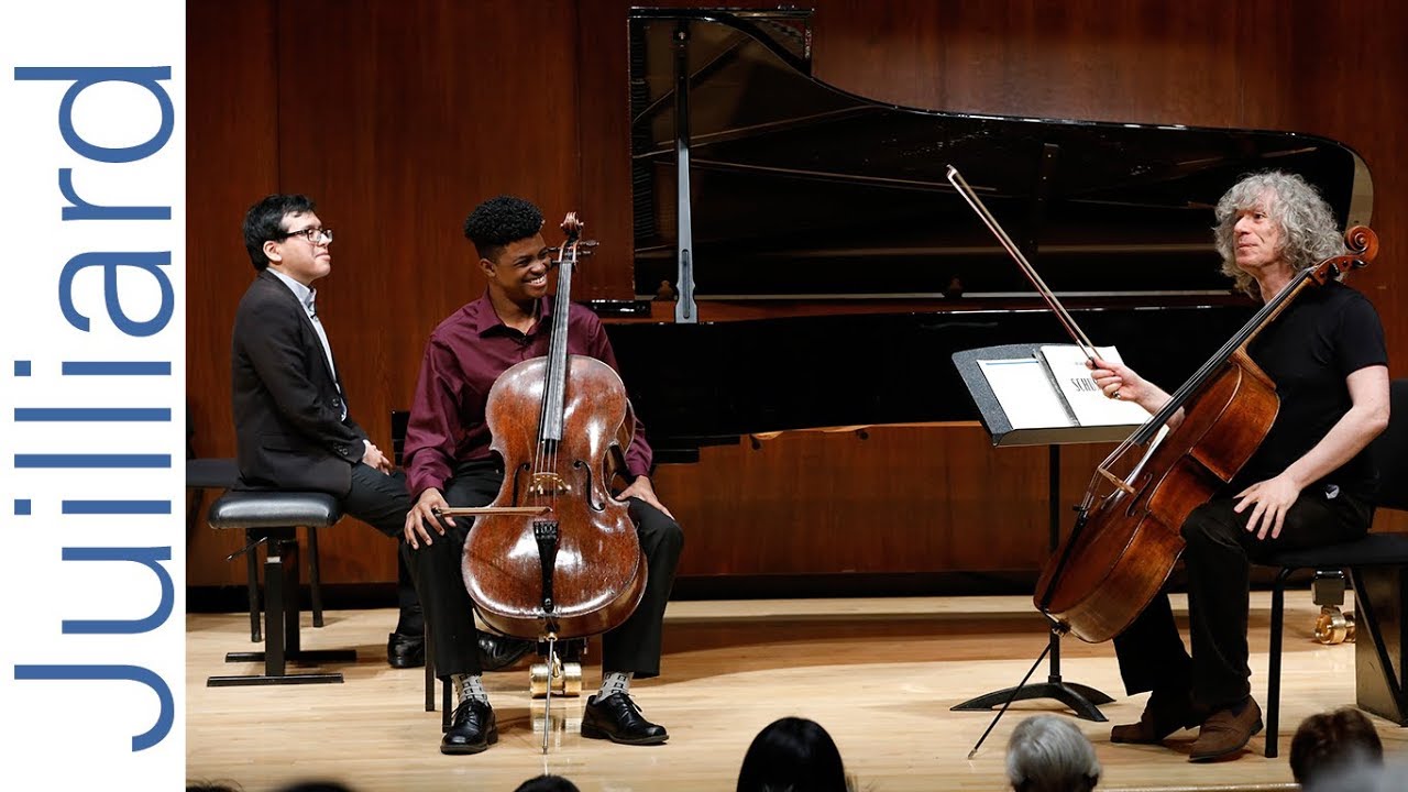 Sterling Elliott: Schumann's Cello Concerto | Juilliard Steven Isserlis Cello Master Class