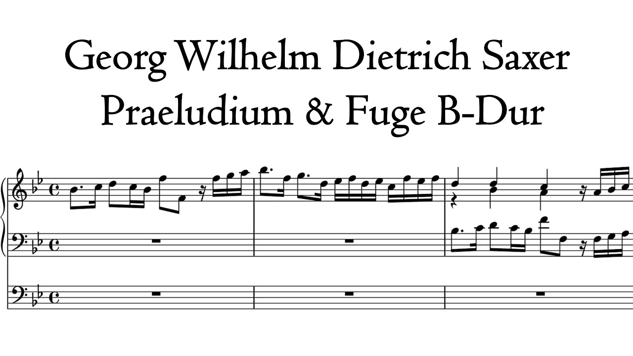 Saxer - Praeludium & Fuge B-Dur - Metzler organ, Poblet, Hauptwerk