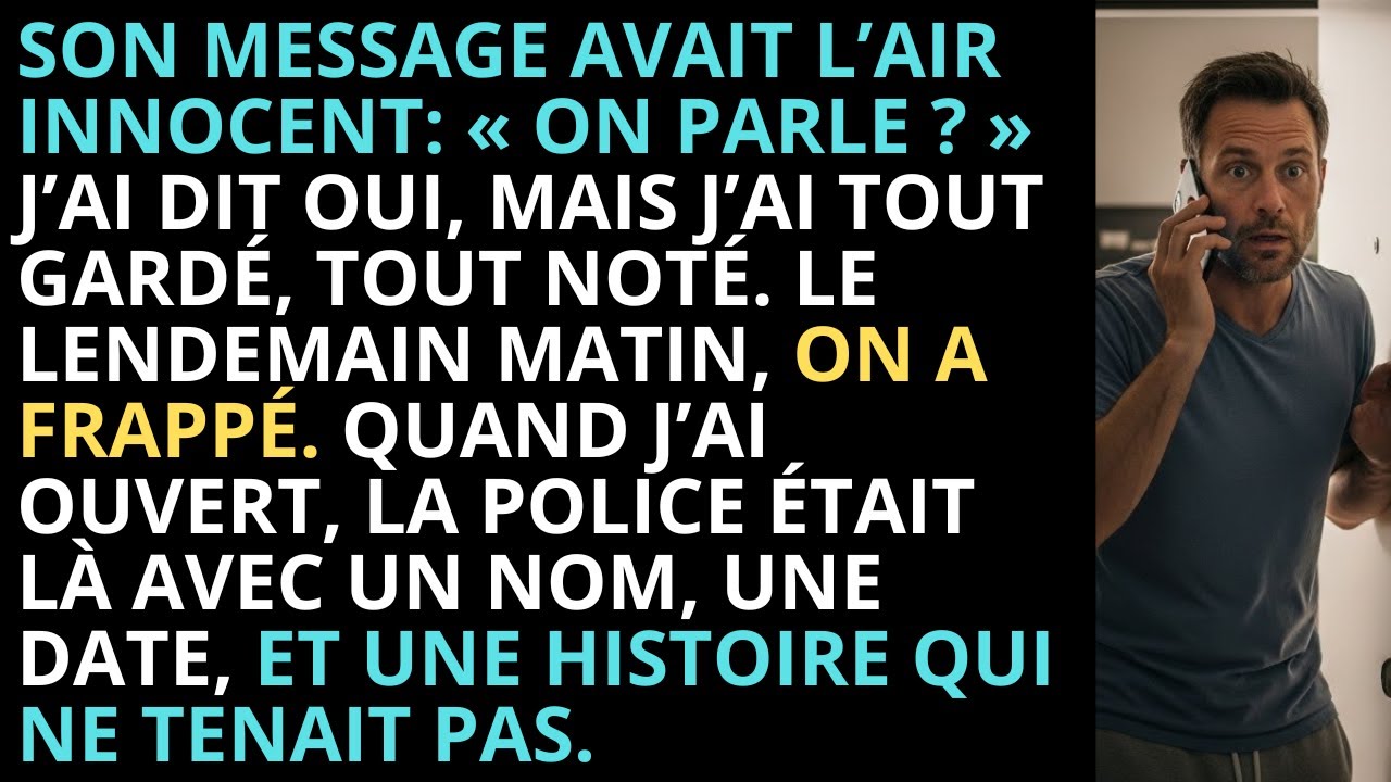 Un an après le divorce, mon ex a écrit: « On parle. » Le matin suivant, la police a sonné chez moi