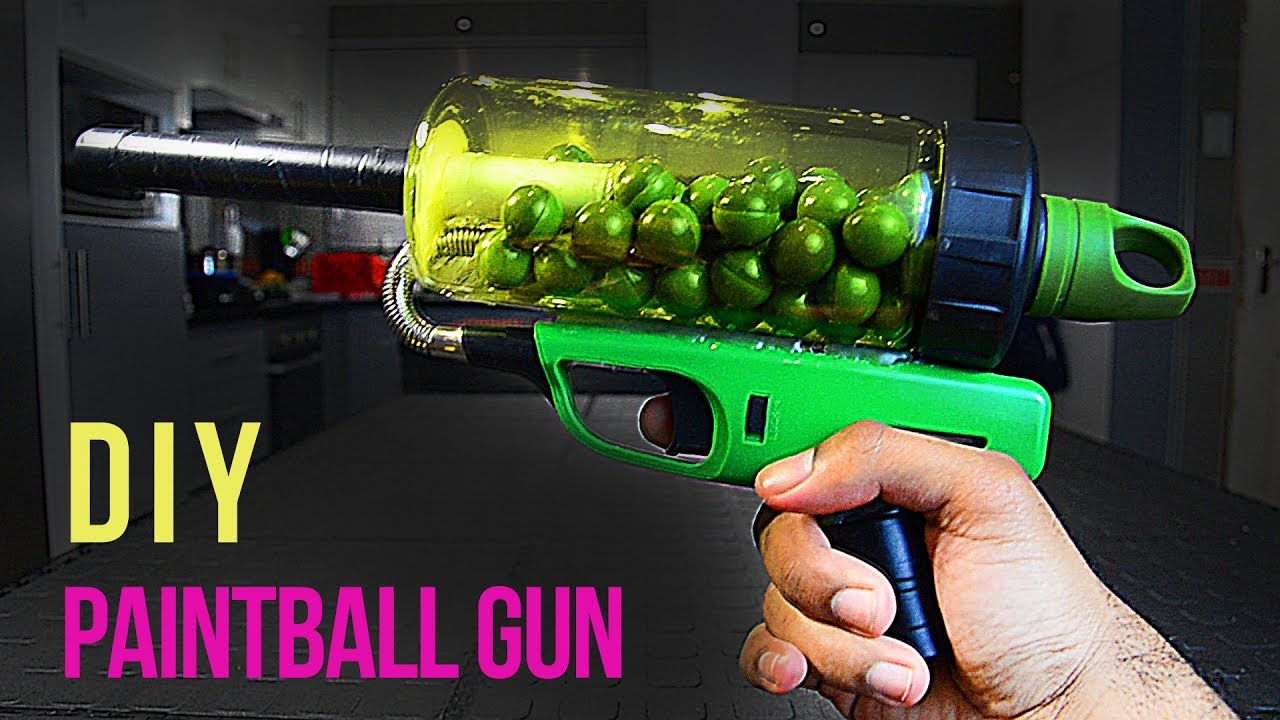 Homemade Paintball Gun! (Easy and Cheap!) mini potato gun