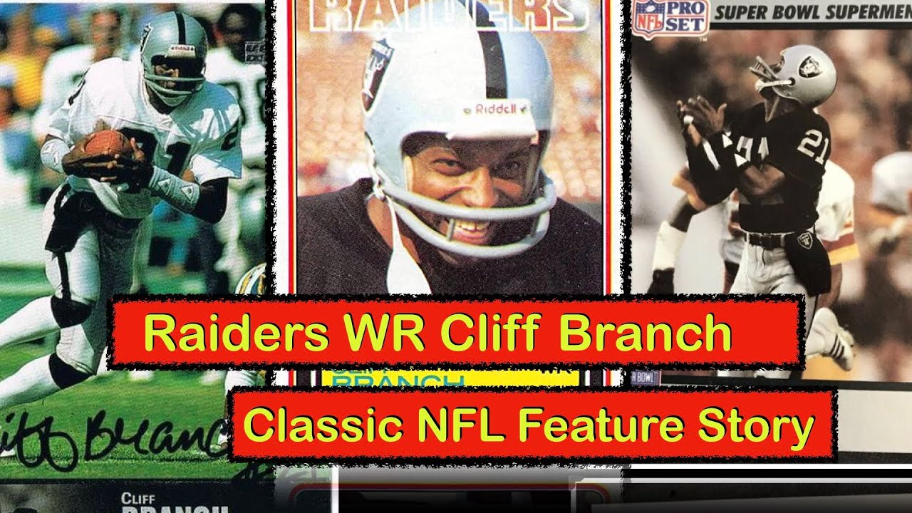 RAIDERS WR CLIFF BRANCH Classic Feature (Houston Worthing grad & NFL HALL OF FAME)