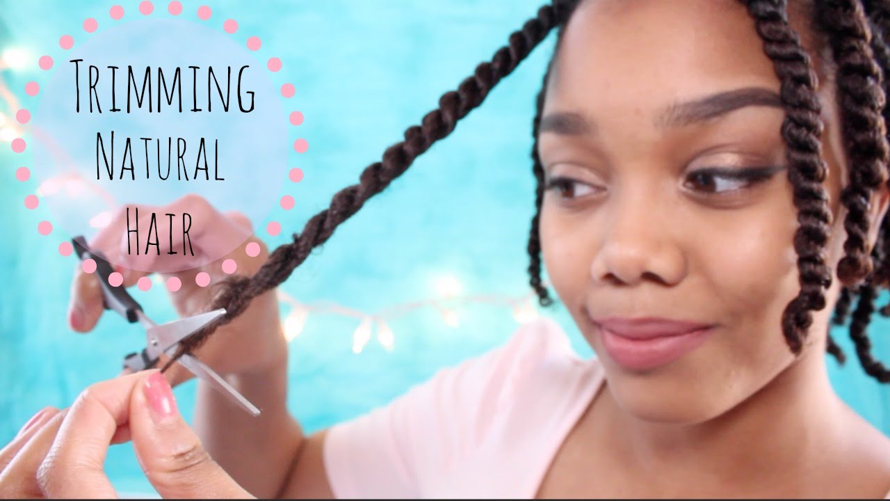 TRIMMING NATURAL HAIR | HOW I TRIM MY ENDS