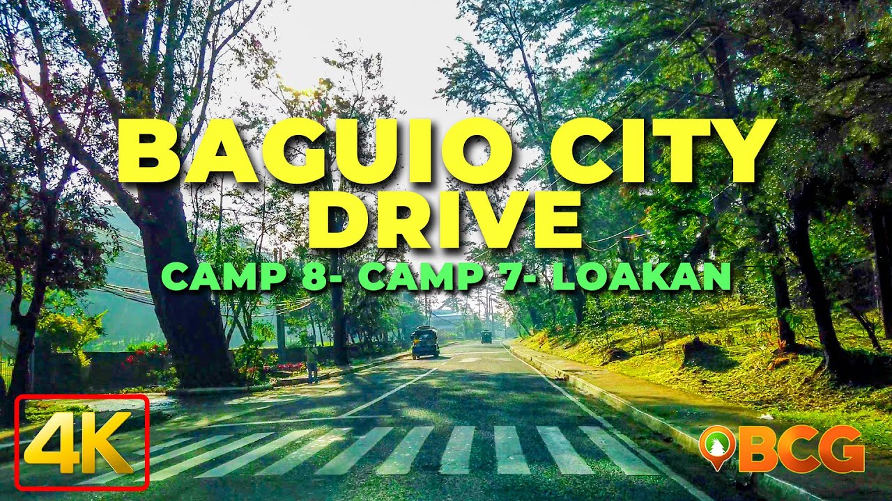 Baguio City Drive | 4K Early Morning Drive (Camp 8 - Camp 7 - Loakan)