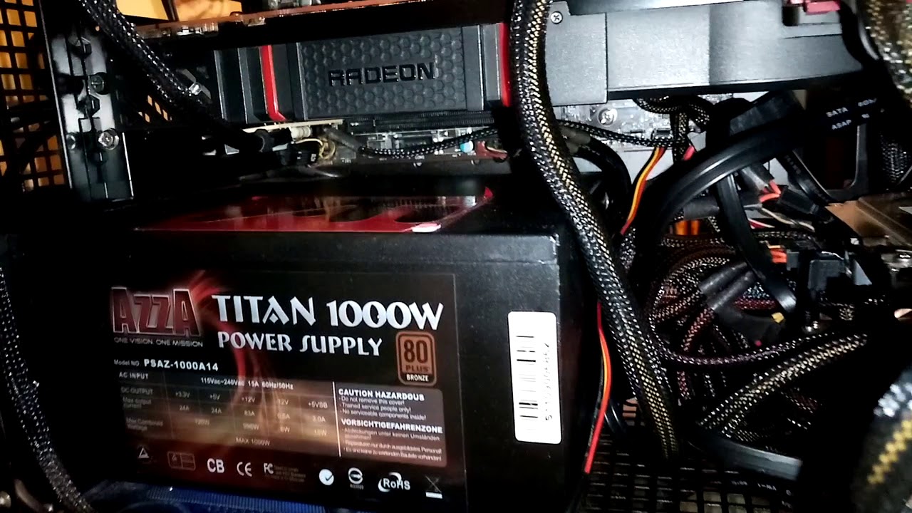 R9 290x crossfire amd 1000watts Titan power supply Fx 8350 black Edition 990fx 3 vengeance ddr 13 th