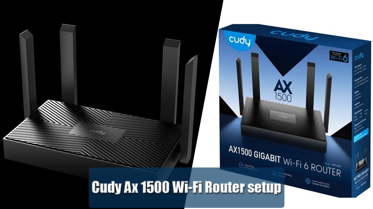 How to setup Cudy WR1500 AX1500 Gigabit Dual Band WiFi 6 Mesh Router