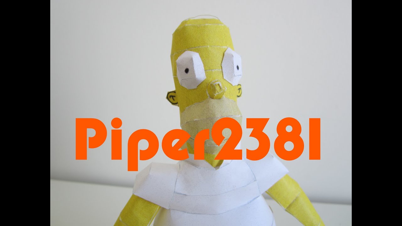 Homer Simpson Papercraft