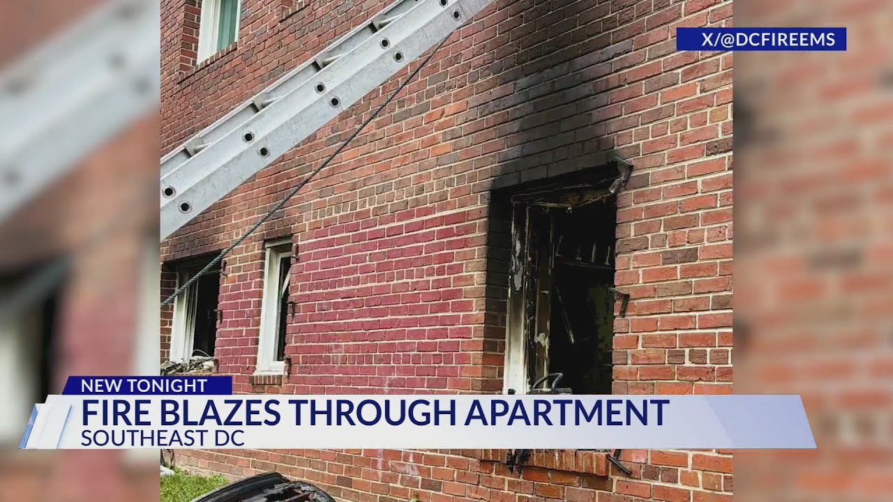 Fire blazes through Southeast DC basement apartment
