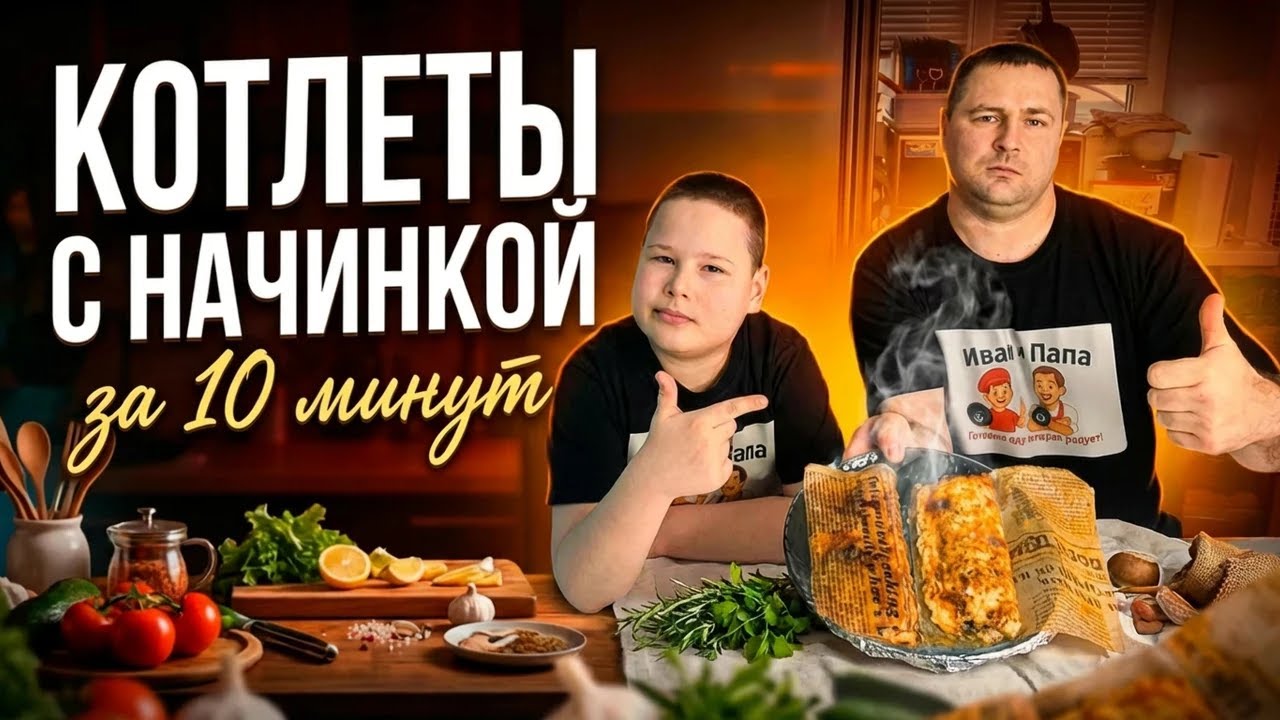 Рецепт котлет с начинкой, который взорвал YouTube 😱 Готовим в пекарской бумаге