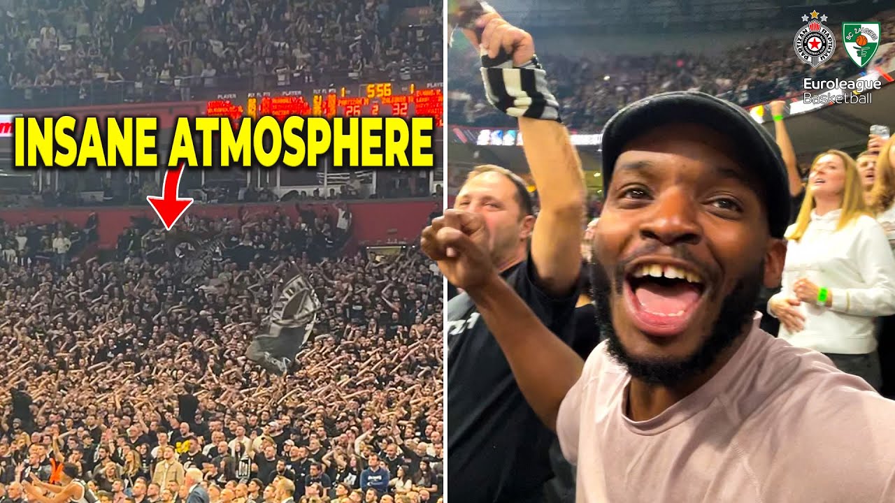 AMERICAN EXPERIENCES CRAZY PARTIZAN BASKETBALL ATMOSPHERE VS  ŽALGIRIS