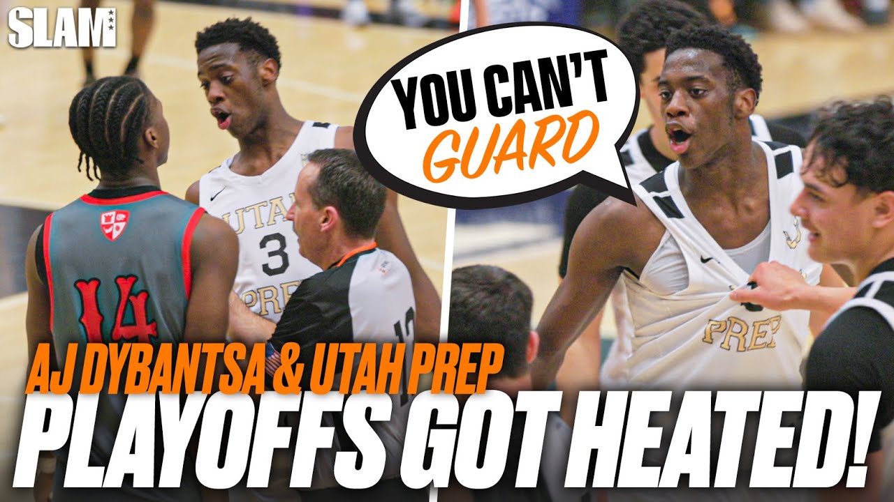 AJ Dybantsa GOT HEATED in Playoff Matchup 🤬🔥 | Utah Prep vs The Fort