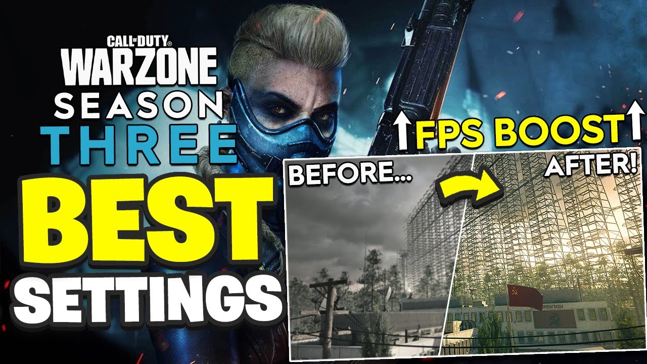 BEST Warzone Settings PC Season 3 - (WARZONE FPS BOOST)