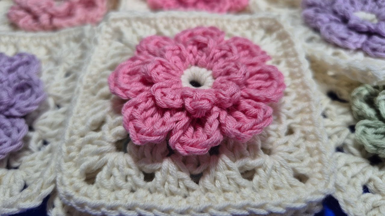 How to Crochet Flower Granny Squares