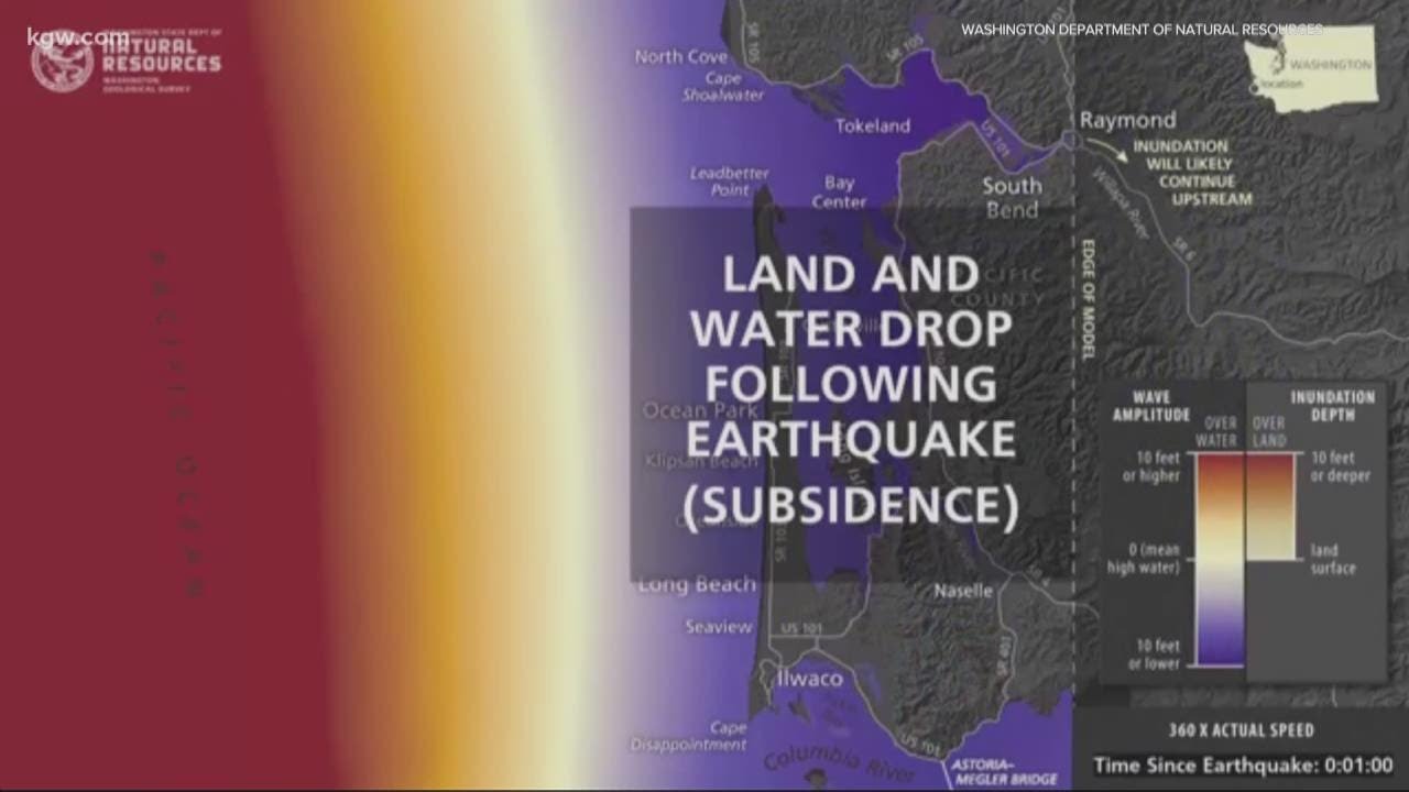 Simulation videos show what would happen to Washington's coast if a tsunami hits