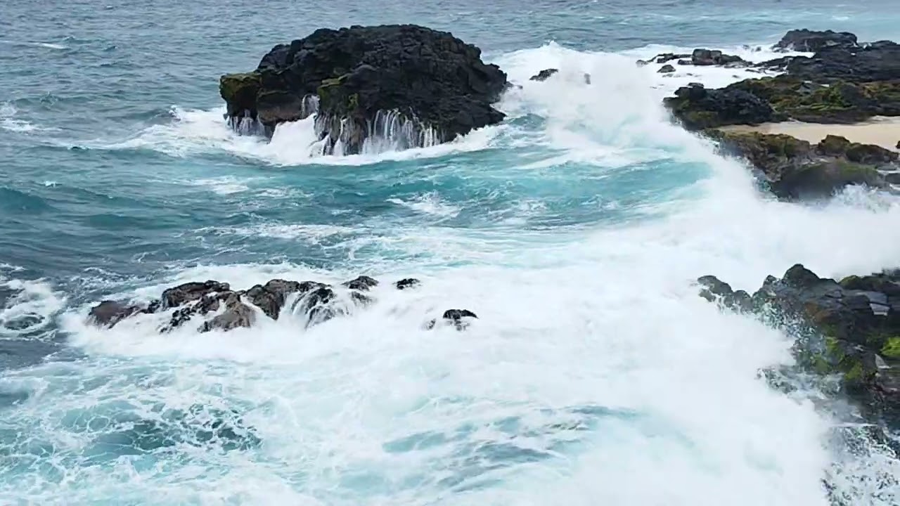 Indian Ocean's coast at Mauritius island
