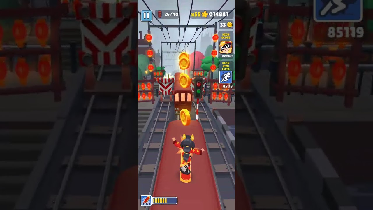 SUBWAY SURFERS London 2026 Horse with The Gold Rush board.