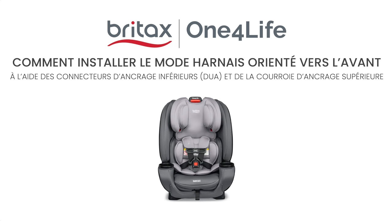 How to Install Forward-Facing with Lower Anchor Attachments: Britax One4Life All-In-One Car Seat